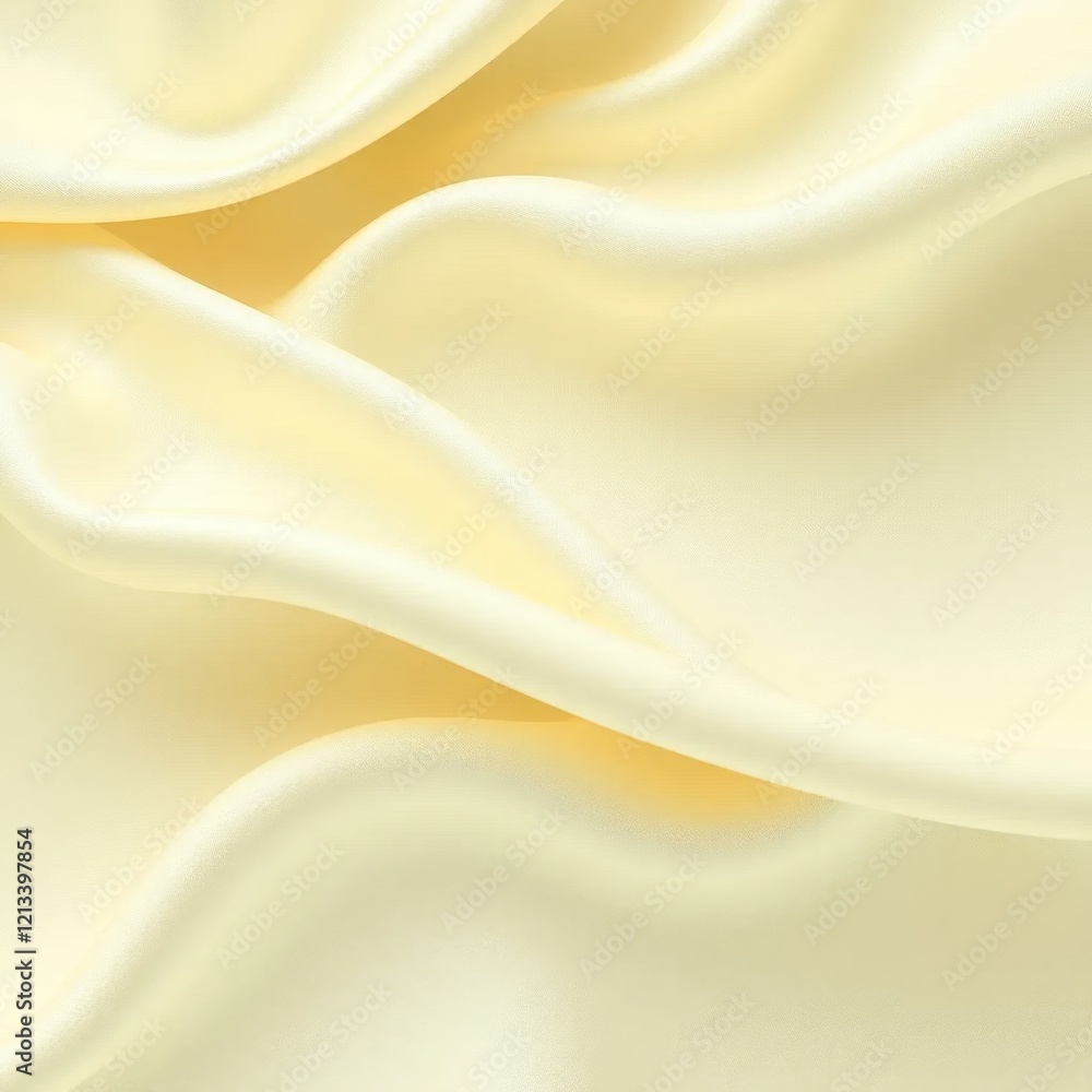 Fototapeta premium minimalist composition of flowing yellow fabric