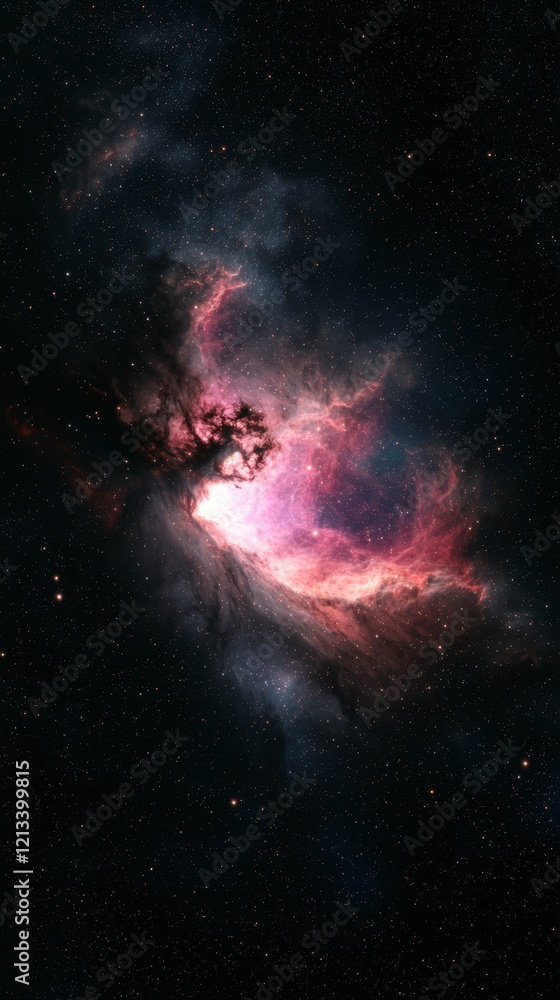 Obraz premium Cosmic Nebula Stellar Dust Galactic Clouds Space Background