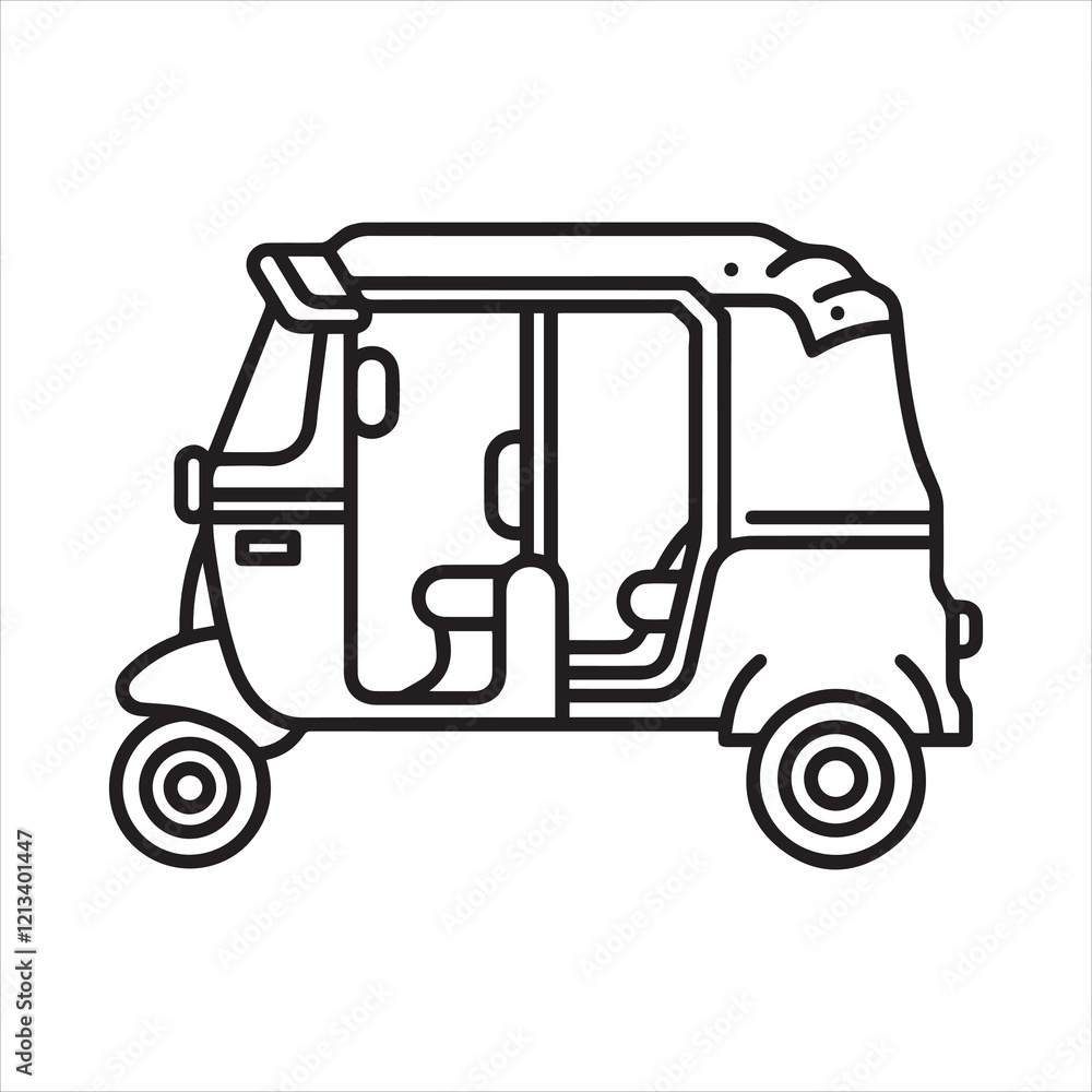 Fototapeta premium Helicopter gradient icon vector art illustration.