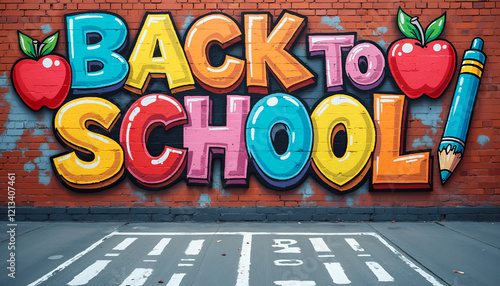 A colorful, eye-catching graffiti mural depicting the phrase 