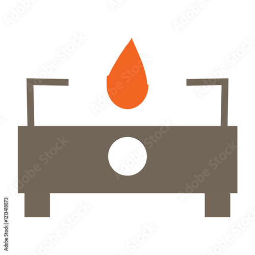 illustration of a stove