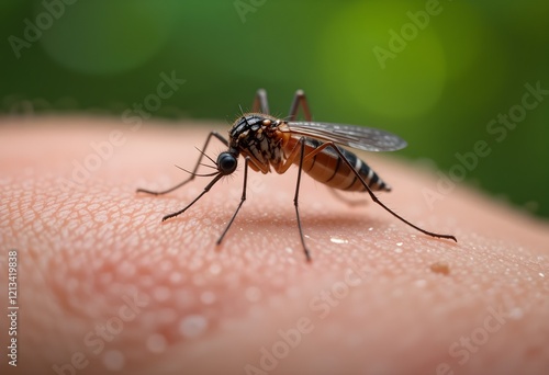 Wallpaper Mural mosquitoes on human hand concept Torontodigital.ca