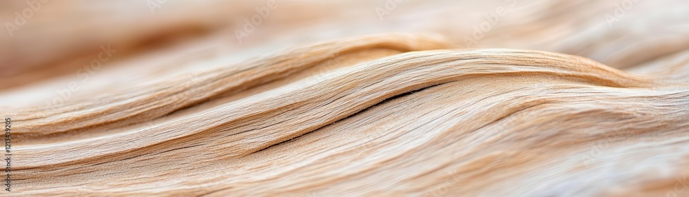 Fototapeta premium Extreme macro of wood grains, natural tones and intricate patterns, creating an earthy and abstract atmosphere.