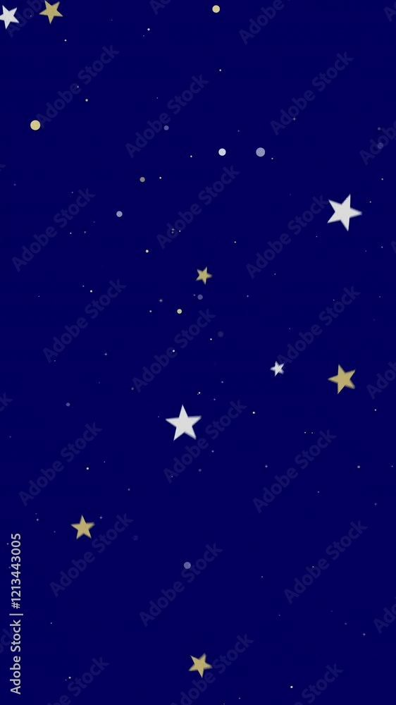 12月の夜空のイメージ。縦長背景素材。光る星のモーショングラフィック素材。 12月の夜空のイメージ。縦長背景素材。光る星のモーショングラフィック素材。