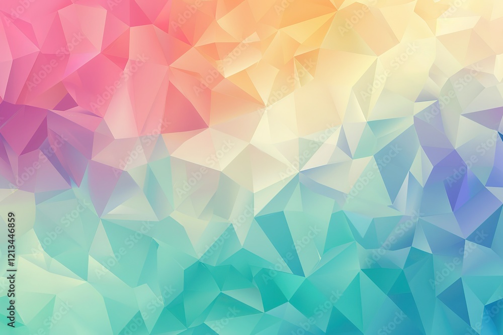 Obraz premium Abstract pastel polygon background