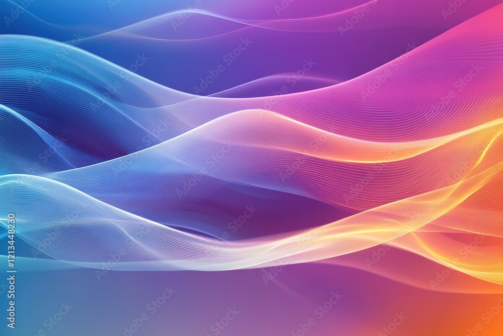 Fototapeta premium Abstract colorful waves background