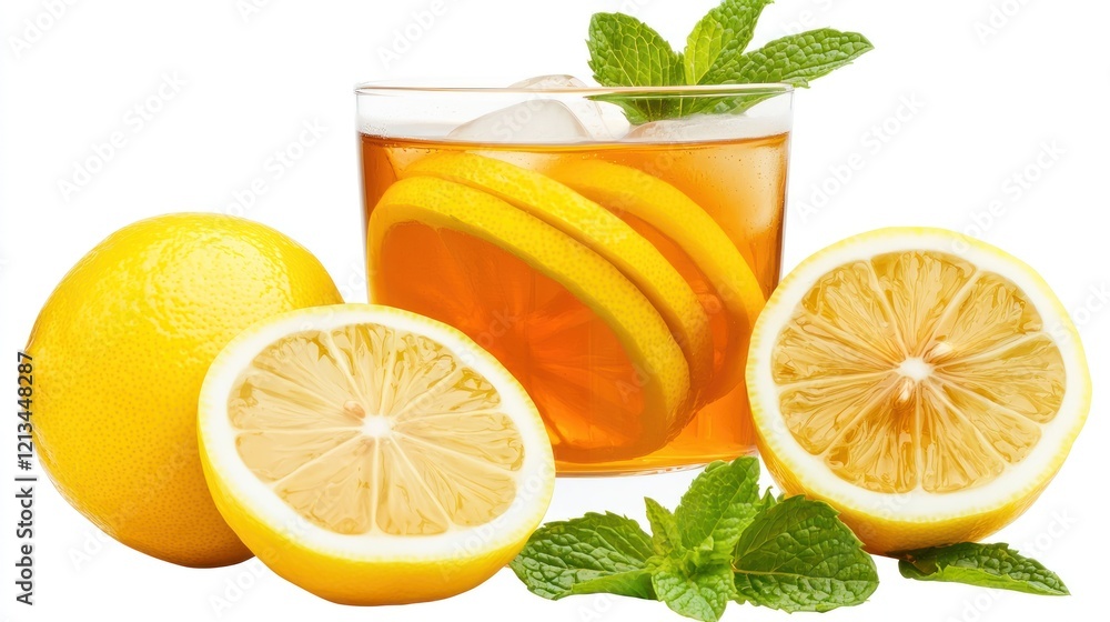 Refreshing Iced Tea with Lemon and Mint Refreshing Iced Tea with Lemon and Mint