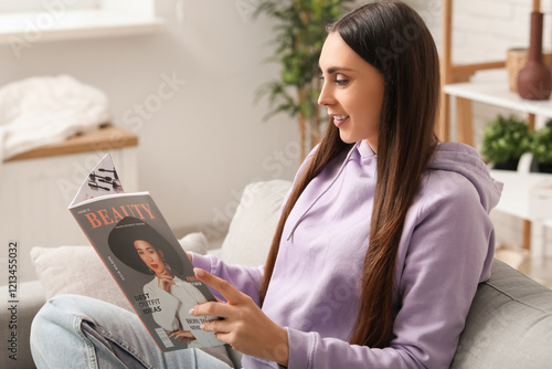 Beautiful young woman with ...