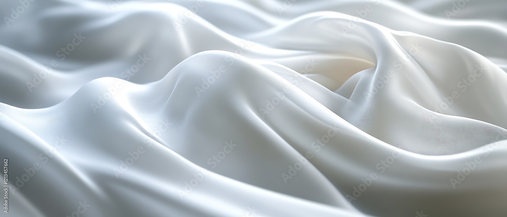 Elegant Draped White Fabric. Elegant Draped White Fabric.