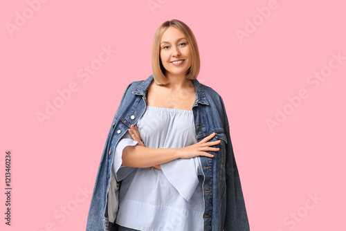Beautiful young woman with ...