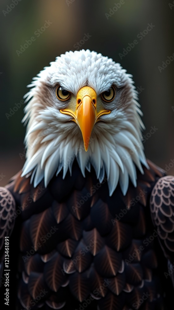 Majestic bird of prey, symbol of freedom and strength Majestic bird of prey, symbol of freedom and strength