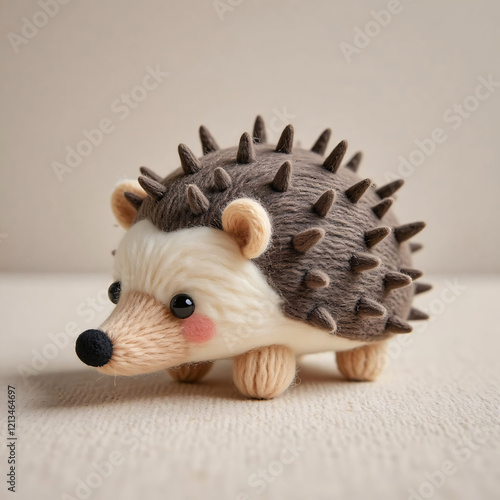 Crochet and Felt Hedgehog Plushie Toy