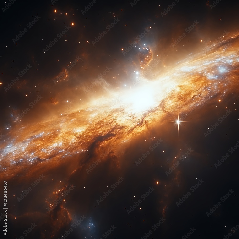 Fiery cosmic swirl in deep space. Fiery cosmic swirl in deep space.