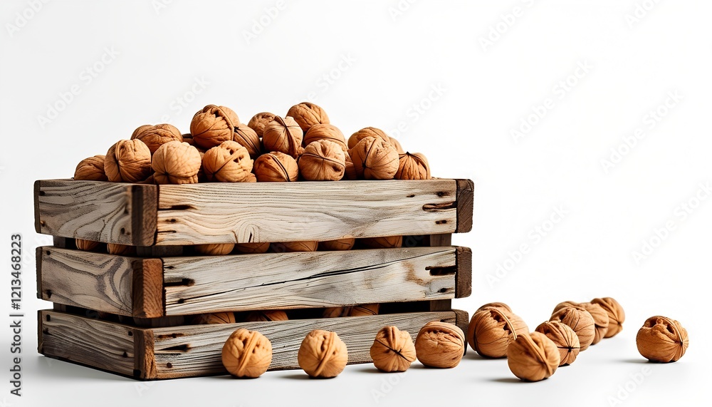 Harvesting walnuts kitchen counter food photography minimalist style top-down view natural ingredients Harvesting walnuts kitchen counter food photography minimalist style top-down view natural ingredients