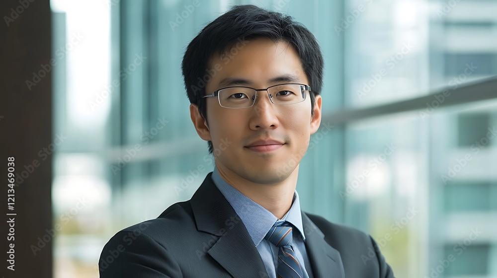 Portrait of a Confident Asian Businessman Portrait of a Confident Asian Businessman