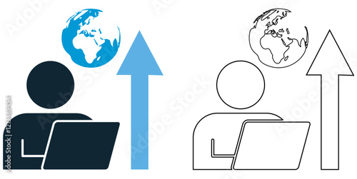 publisher icon vector, Publishing Industry pictogram symbol ui and ux design, glyphs and line