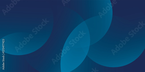 Modern dark blue abstract horizontal banner background with glowing geometric lines. Shiny blue diagonal rounded lines pattern. Futuristic concept. Suit for cover, web blue abstract