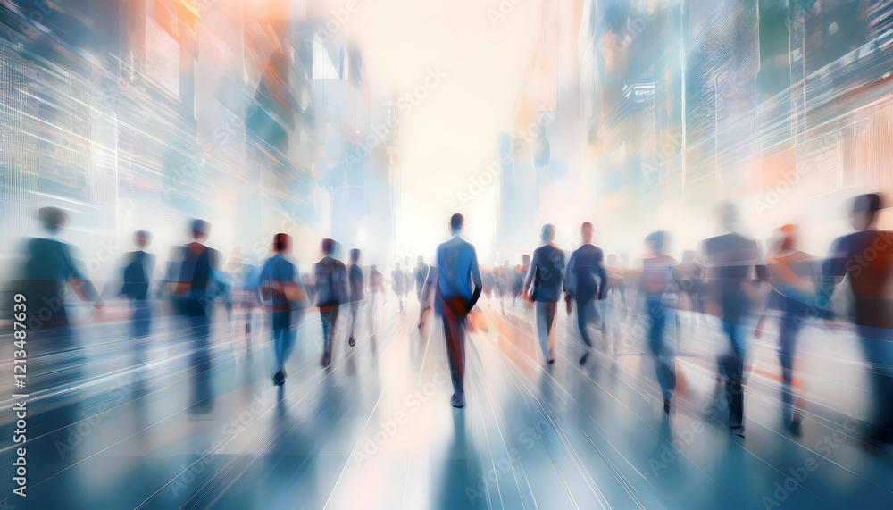 Group of diverse people with teamwork with motion blur and movement. Group of diverse people with teamwork with motion blur and movement.