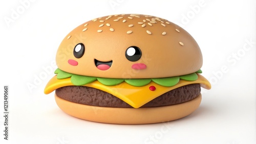 3D Rendered Cute Cartoon Bu...