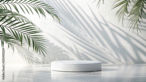 Minimalist White Cylinder P...