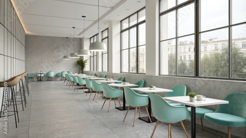 Modern Cafe Interior Design...