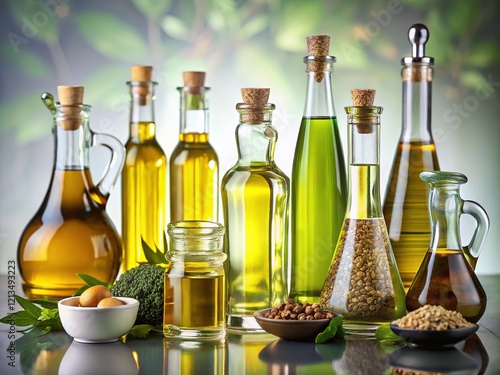 Wallpaper Mural High-end food photography showcases gourmet vegetable oils. Torontodigital.ca