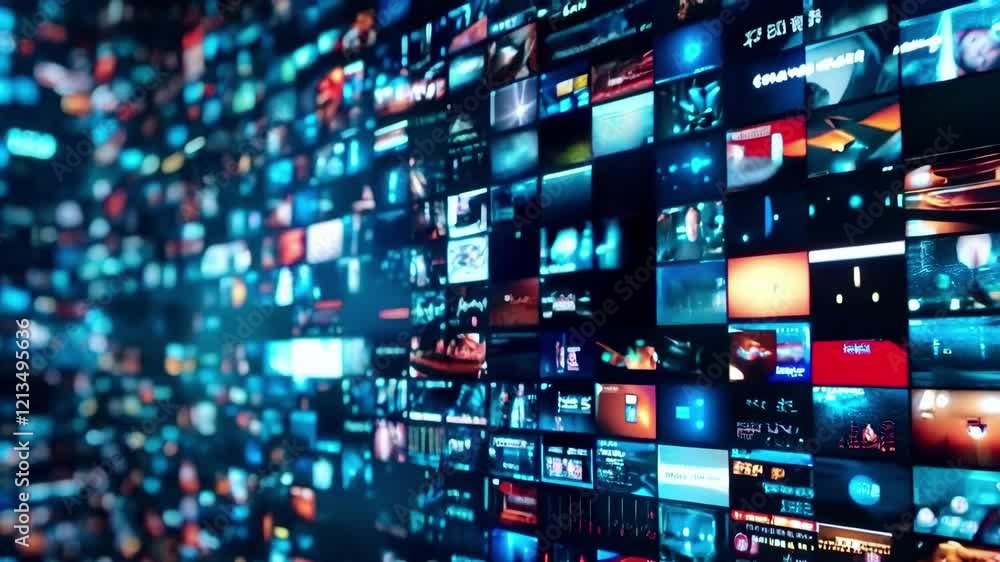 Social networking service,Streaming video,Digital contents concept