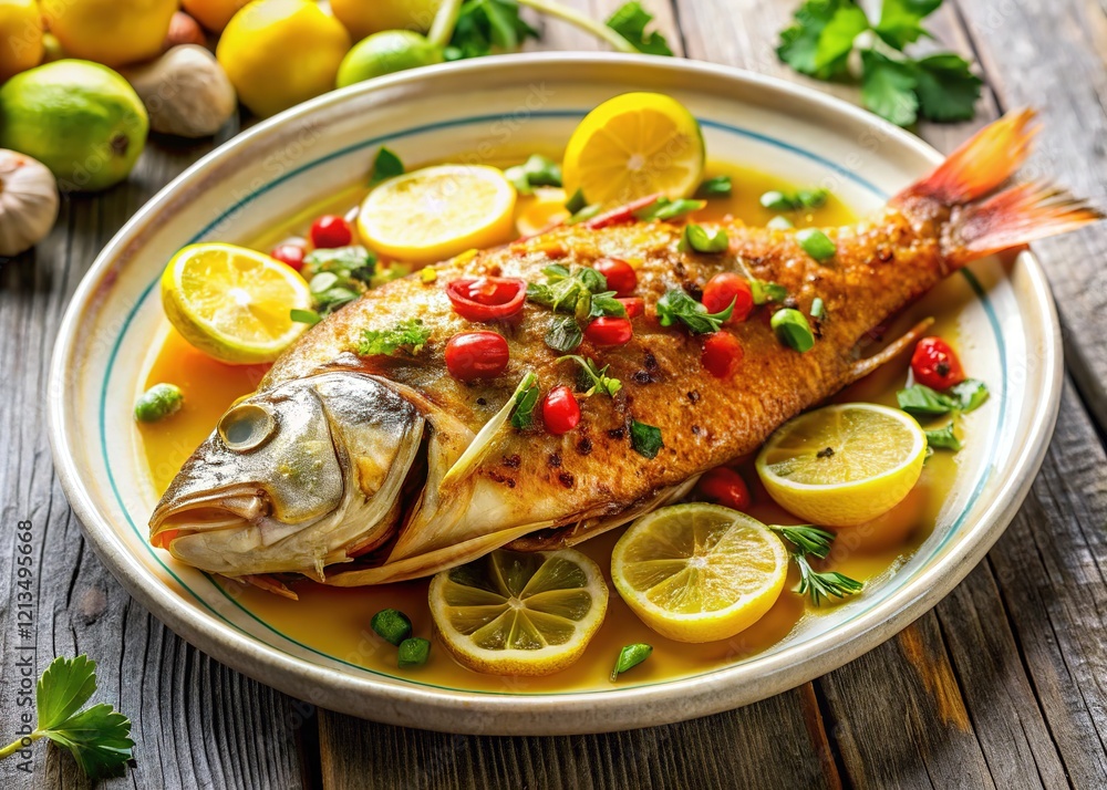 Lemon butter fish sauce: a delightful, mouthwatering meal. Lemon butter fish sauce: a delightful, mouthwatering meal.