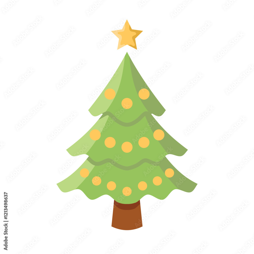 tree christmas flat style tree christmas flat style