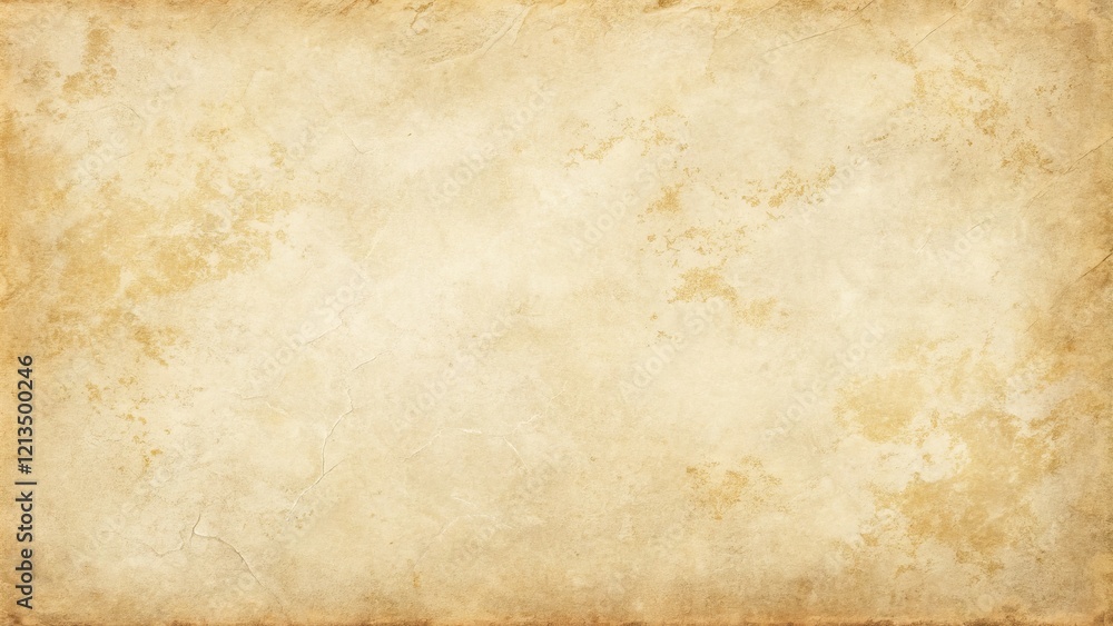 Obraz premium Aged Parchment Texture Beige, Square Composition, Vintage Paper Background, Grunge, Antique Aged paper, parchment texture