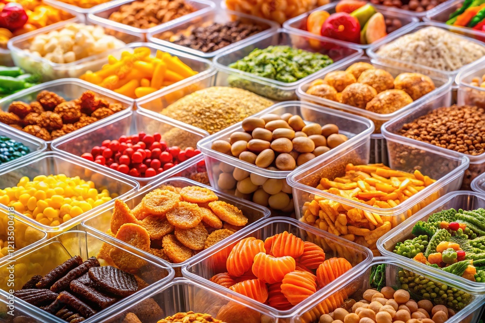 Plastic containers, pre-portioned meals, and visual thirds. Plastic containers, pre-portioned meals, and visual thirds.