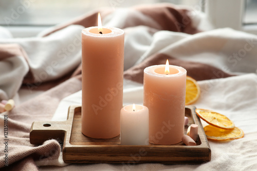Cozy home ambiance with bur...