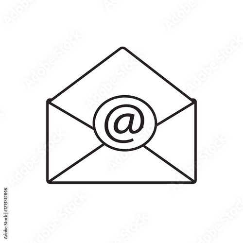 mail envelope icon design template