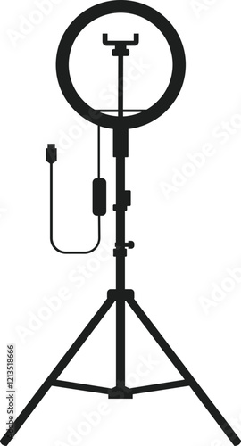 Tripod Light  Studio lamp light ring, selfie photo camera stick