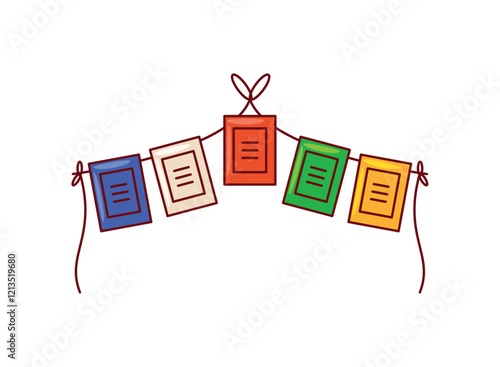 losar tibetan new year bunting