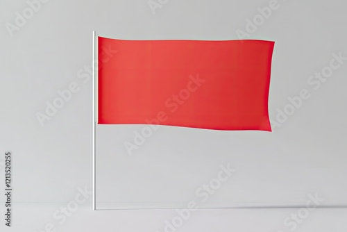 Sharp Image of Flag Signs Front Side in Grey Background photo