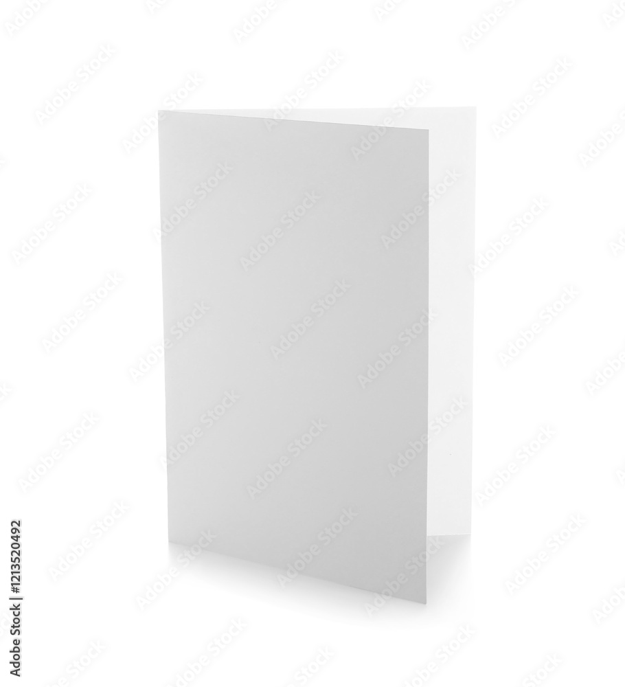 Blank brochure isolated on white Blank brochure isolated on white