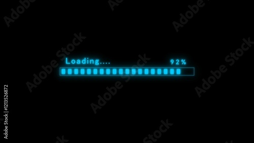 Loading Bar Illustration.