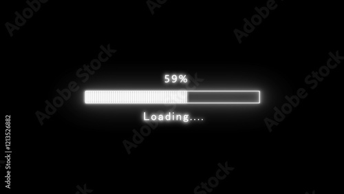 Loading Bar Illustration.