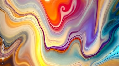 Wallpaper Mural Vibrant flowing abstract colors in dynamic artistic patterns Torontodigital.ca