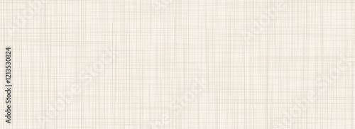 Beige linen seamless texture. Light beige canvas repeating background. Ecru sackcloth fabric material wallpaper. Rough hessian textile. Rustic woven burlap surface. Vector organic cotton backdrop