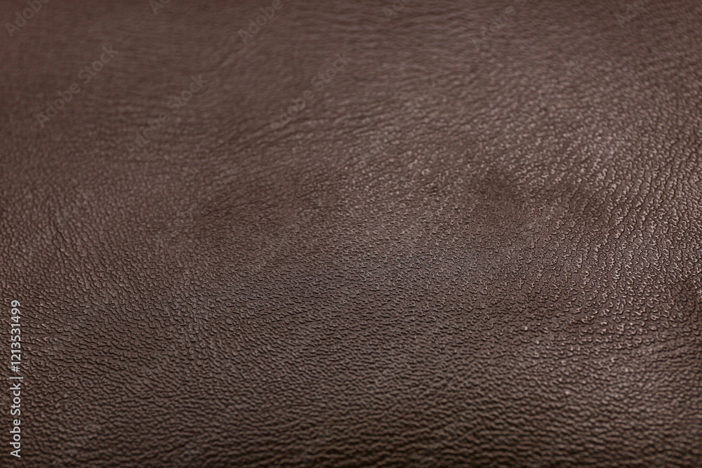 Fototapeta premium Closeup view of brown leather as background