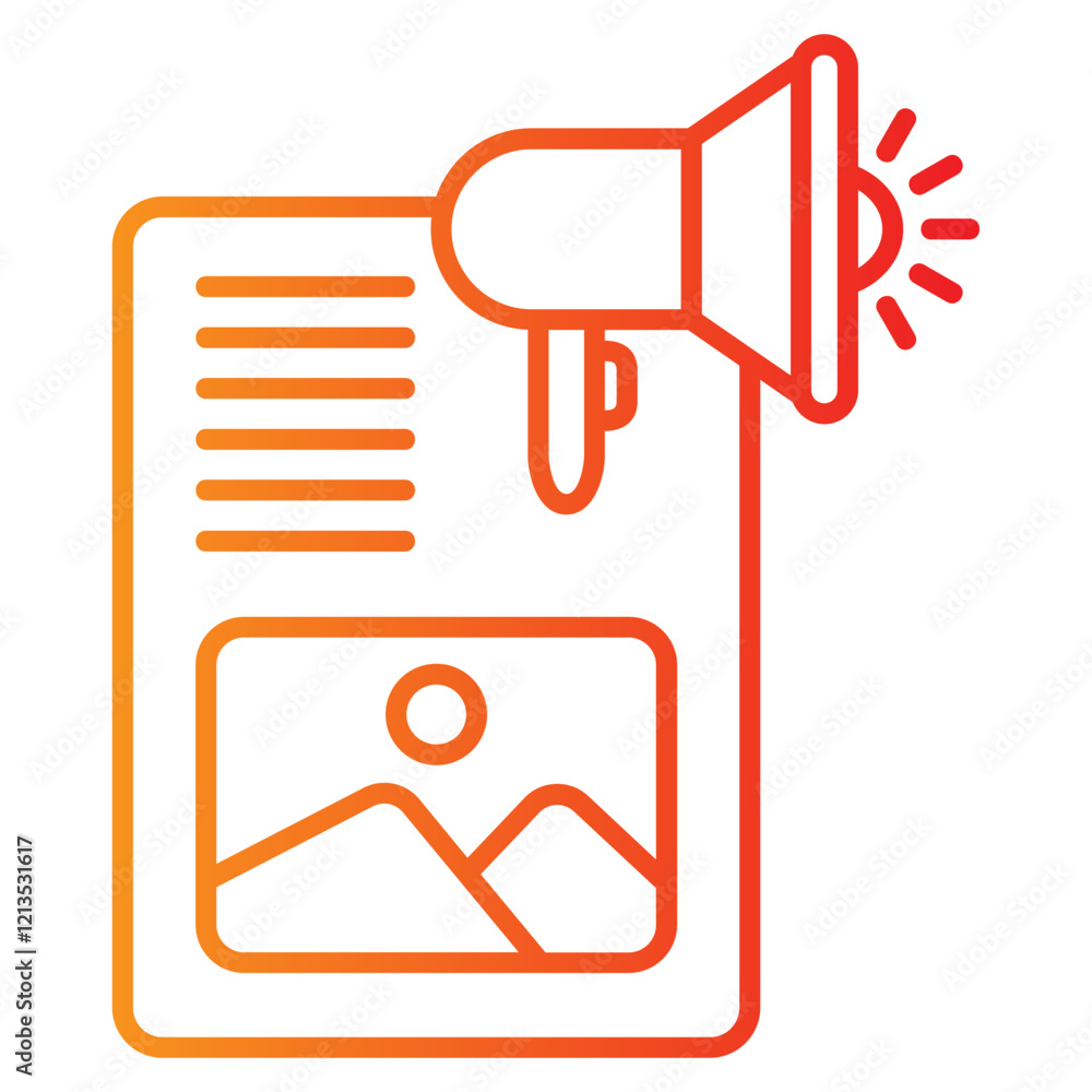 analytic vector single icon with a line gradient style analytic vector single icon with a line gradient style