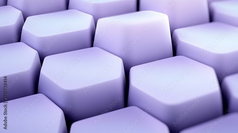 Soft Lavender Hexagon Blocks Abstract Background. AI Generated Soft Lavender Hexagon Blocks Abstract Background. AI Generated