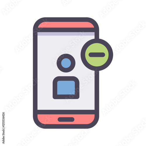 smartphone remove person filled style