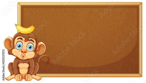 Monkey with Banana and Blank Board