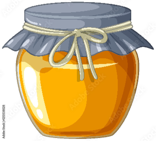 Sweet Honey Jar Illustration