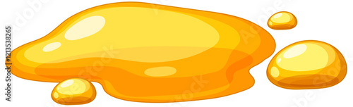 Golden Honey Drip Illustration