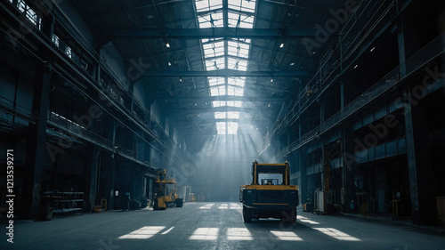 Large factory workshop space building