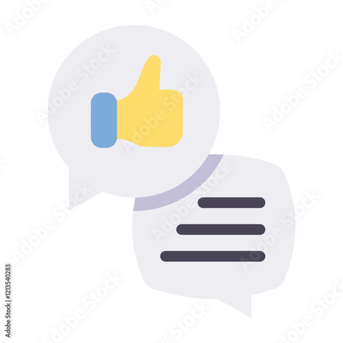 like comment flat style